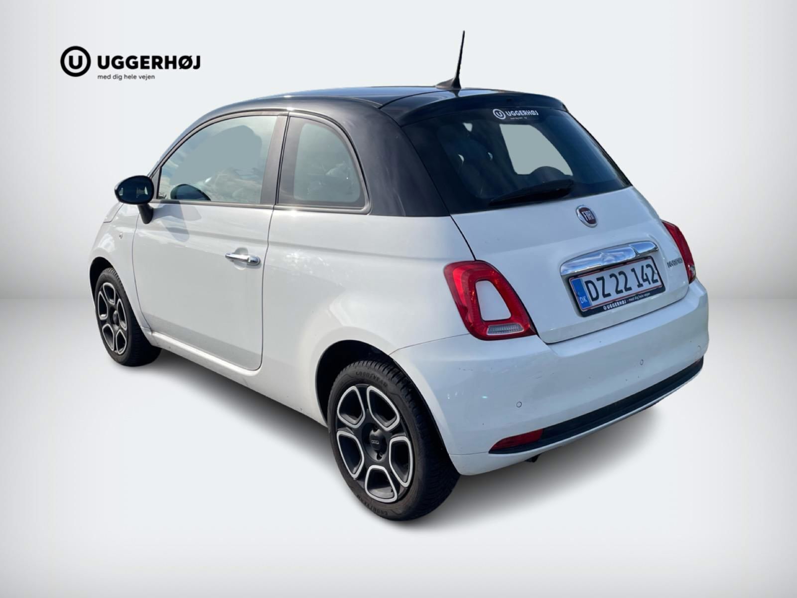 Hvid Fiat 500 fra 2023