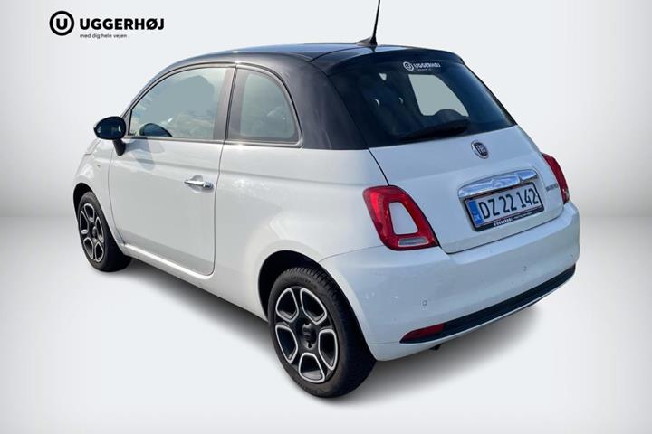 Hvid Fiat 500 fra 2023