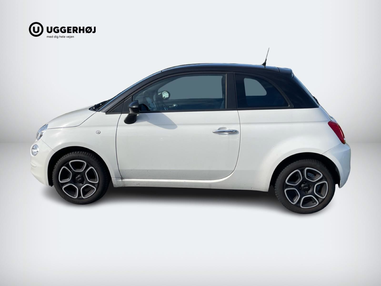 Hvid Fiat 500 fra 2023