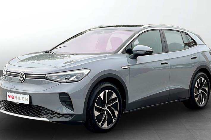 Grå VW ID.4 fra 2021 set udefra