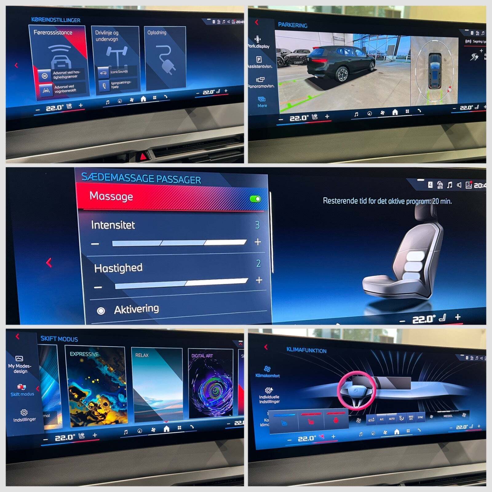 Grå BMW iX fra 2025