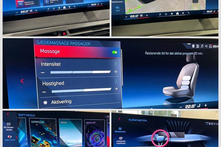 Grå BMW iX fra 2025