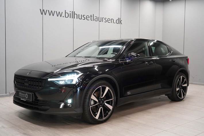 Sort Polestar 2 fra 2022 set udefra