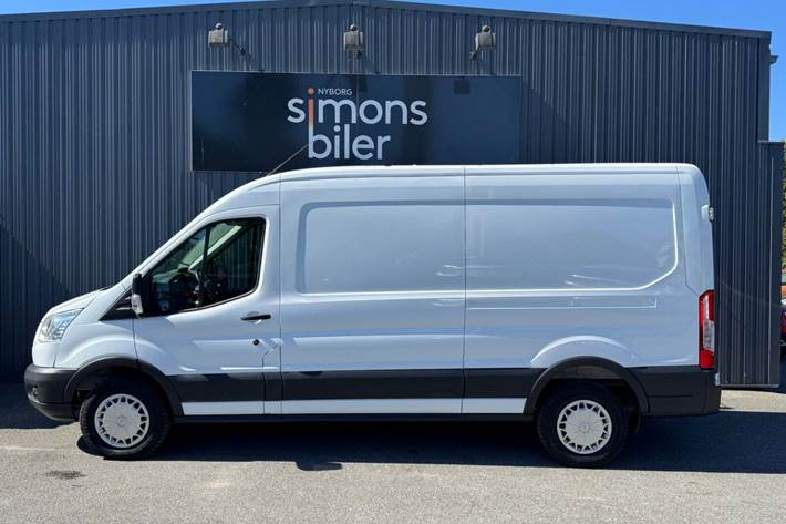 Hvid Ford Transit 350 L3 Van fra 2014