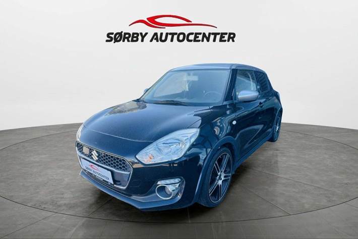 Sort Suzuki Swift fra 2017 set udefra