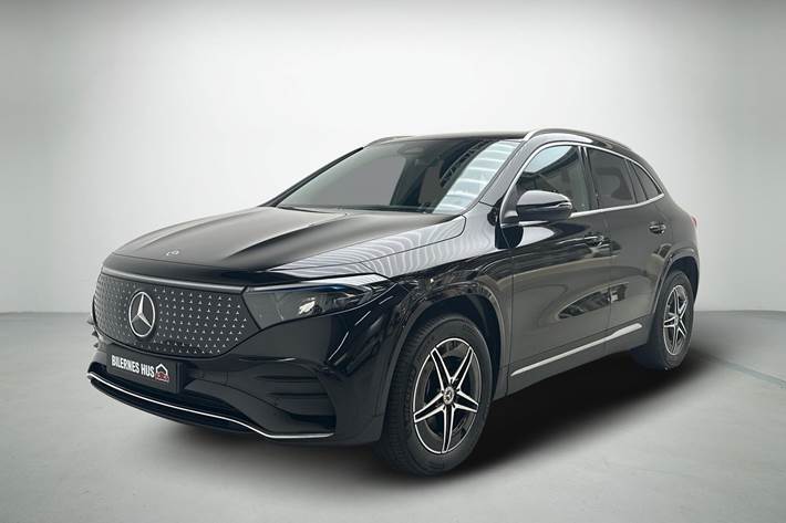 Sort Mercedes EQA 350 fra 2024 set udefra