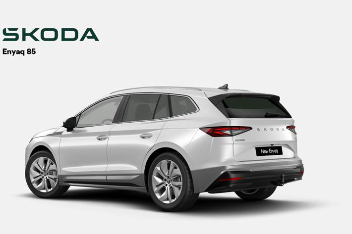 Hvid Skoda Enyaq fra 2026