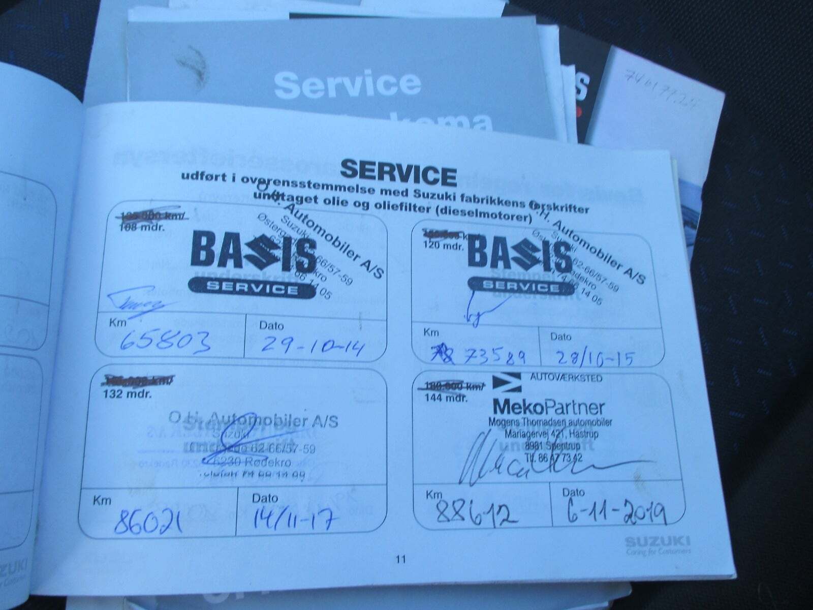 Blå Suzuki Wagon R+ fra 2005 set udefra