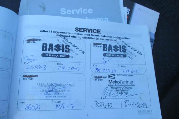 Blå Suzuki Wagon R+ fra 2005 set udefra