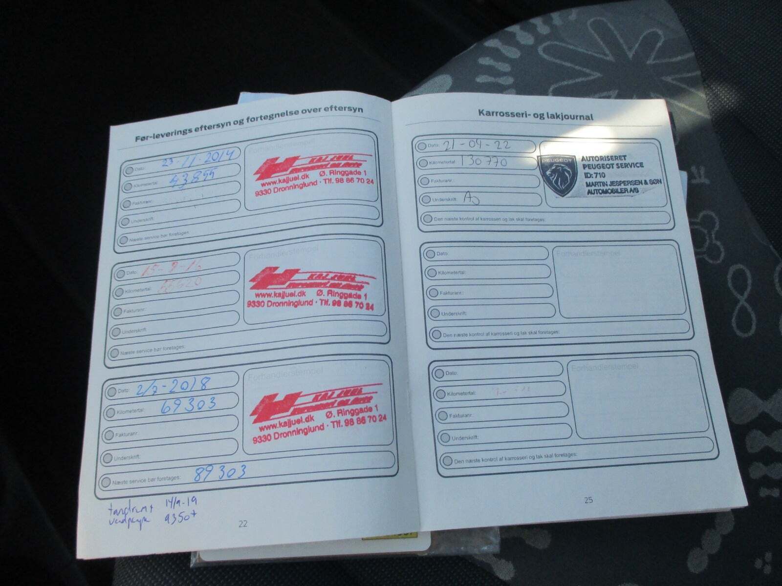 Blå Ford Ka fra 2011