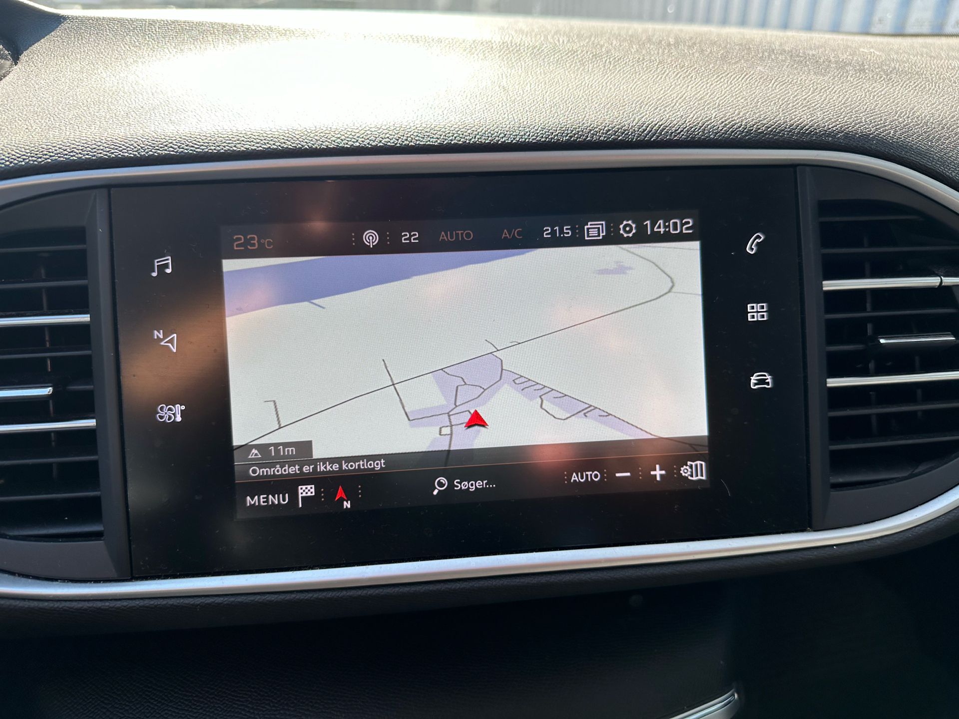 Blå Peugeot 308 fra 2020