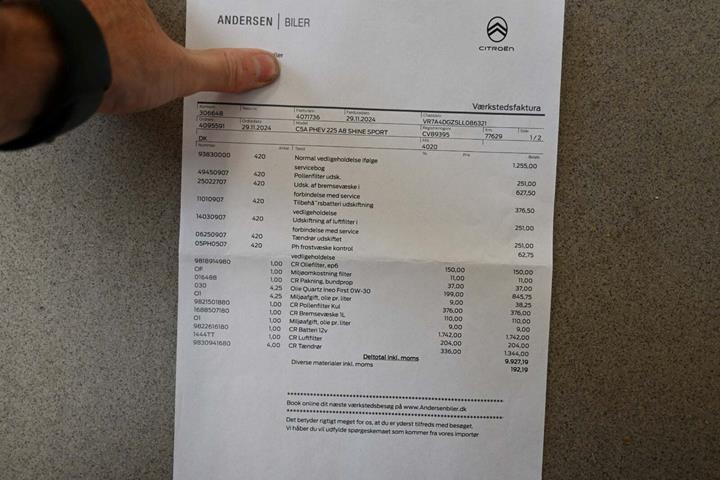 Orange Citroën C5 Aircross fra 2021 set udefra