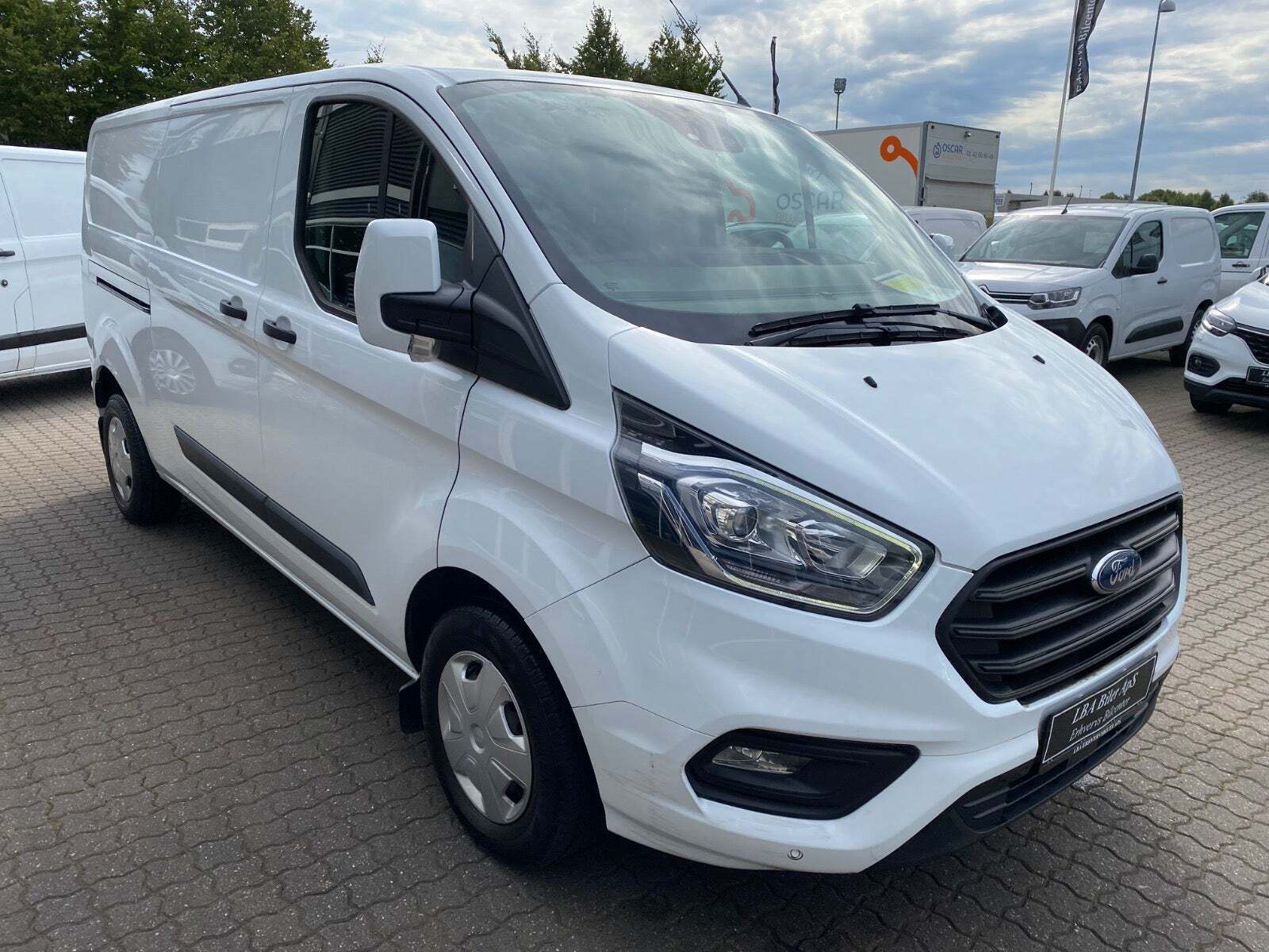 Hvid Ford Transit Custom 300 L2 fra 2019