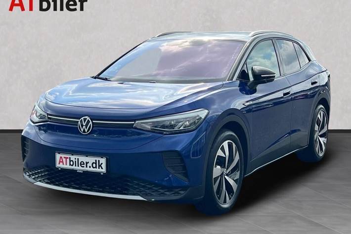 Blå VW ID.4 fra 2021 set udefra