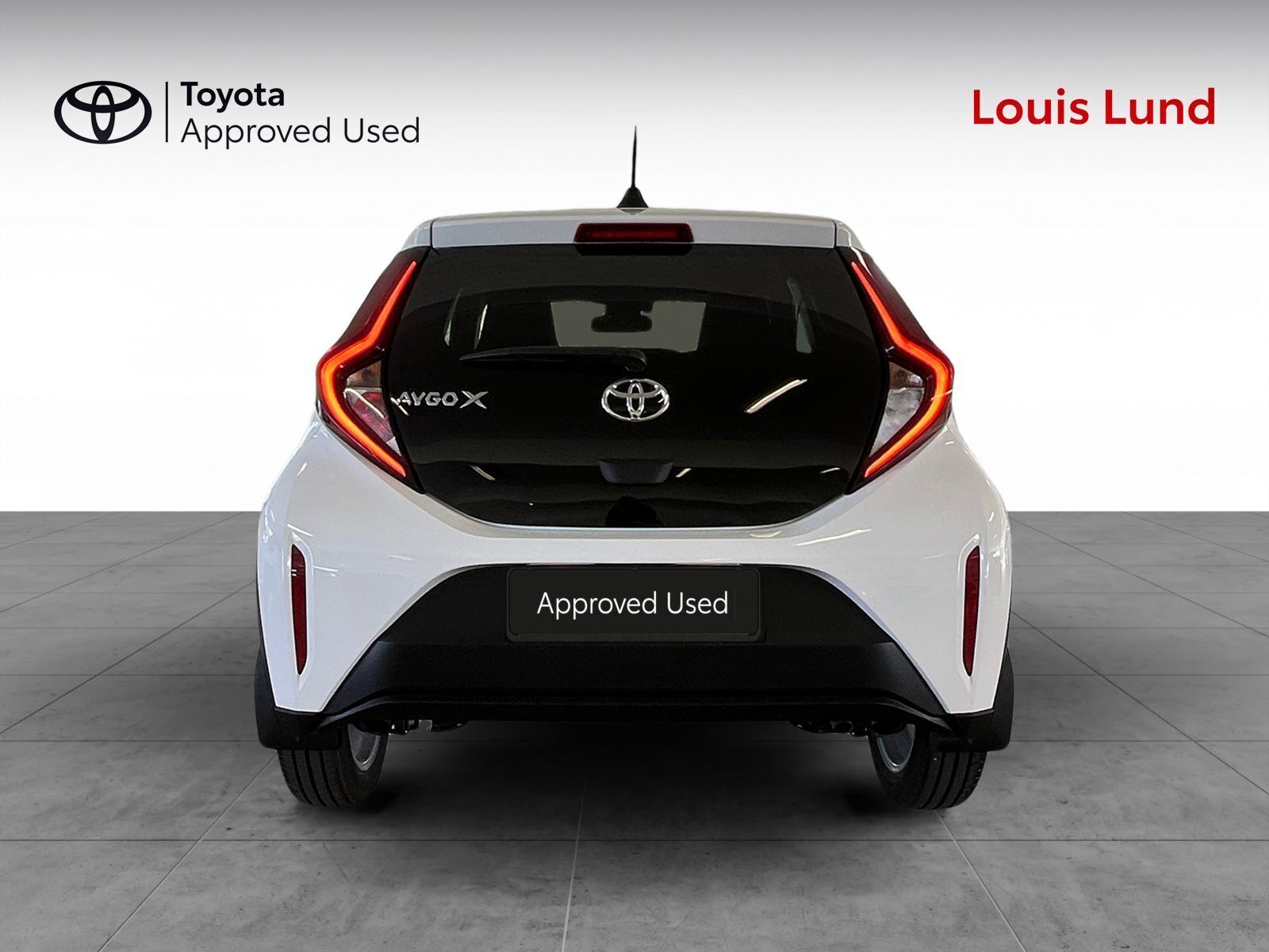 Hvid Toyota Aygo X fra 2024