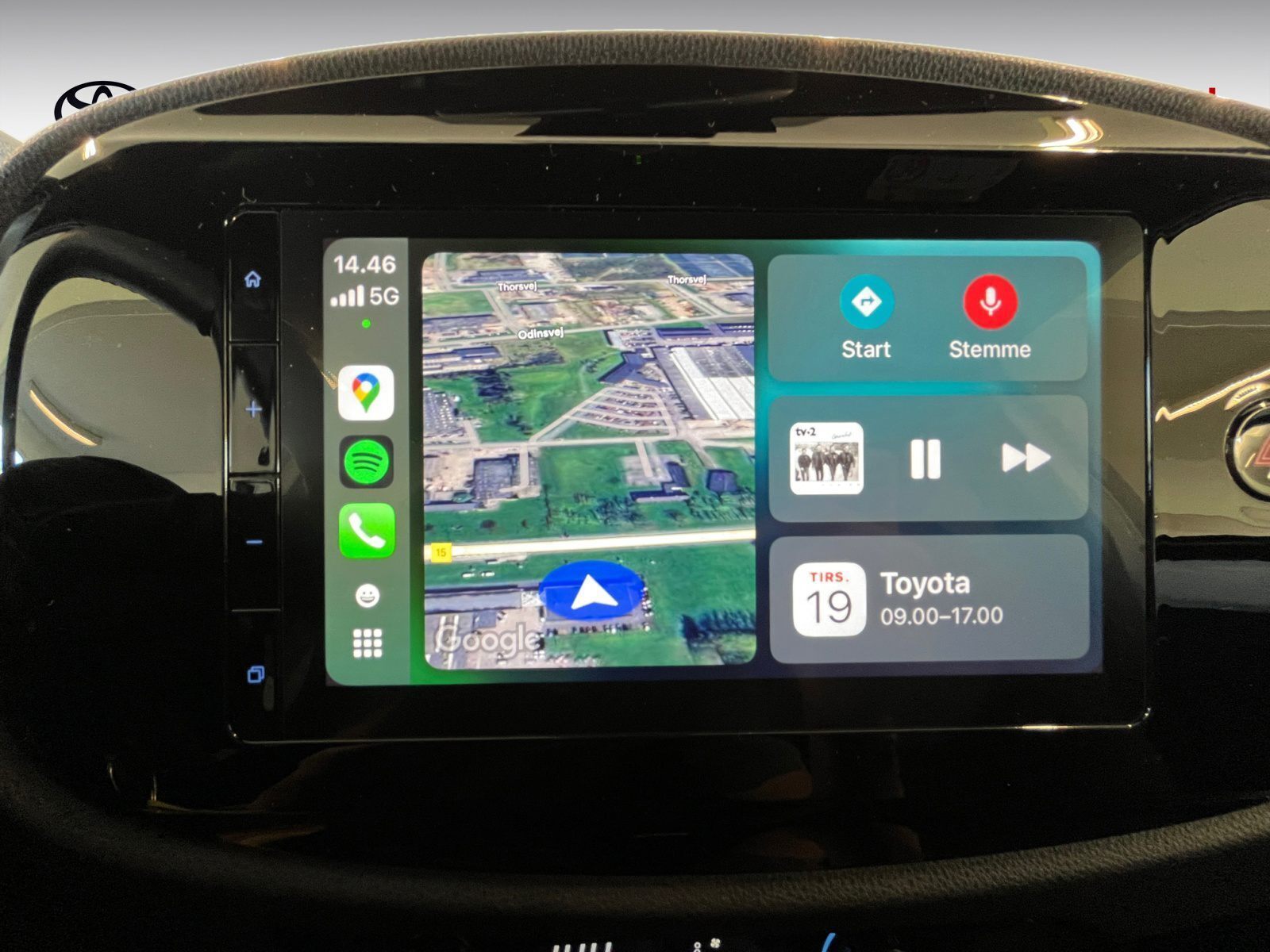 Hvid Toyota Aygo X fra 2024