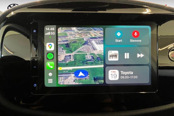 Hvid Toyota Aygo X fra 2024