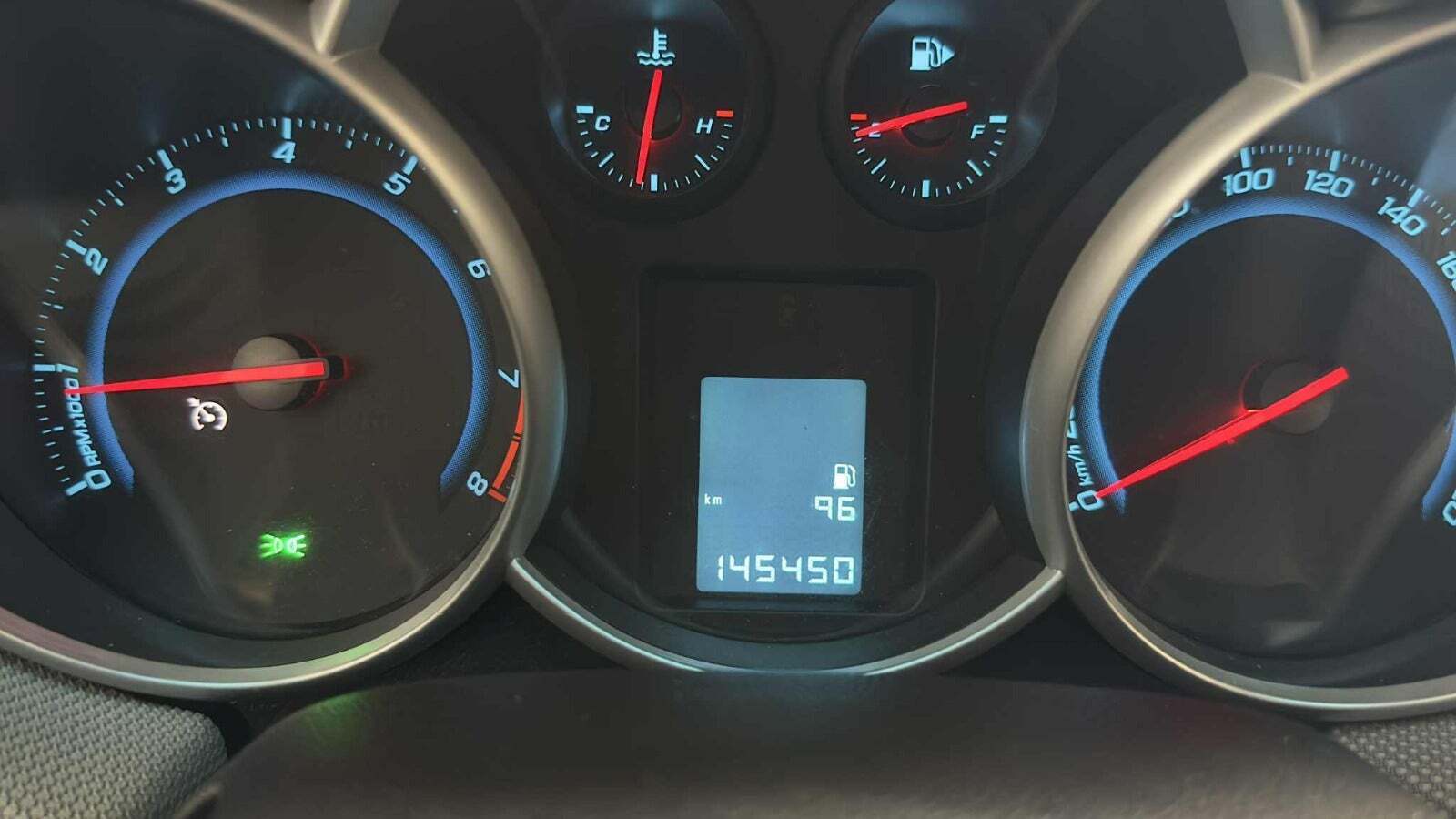 Blå Chevrolet Cruze fra 2011