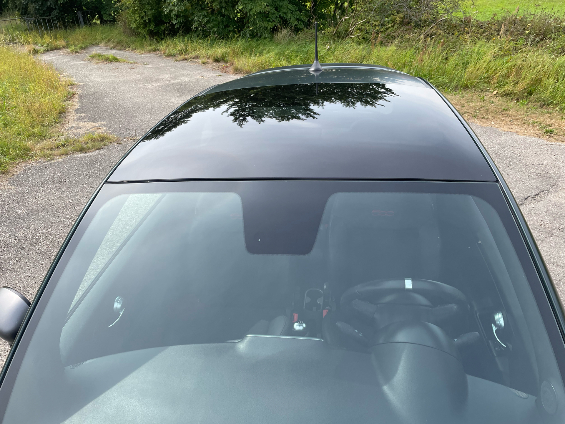 Grøn Fiat 500 fra 2021