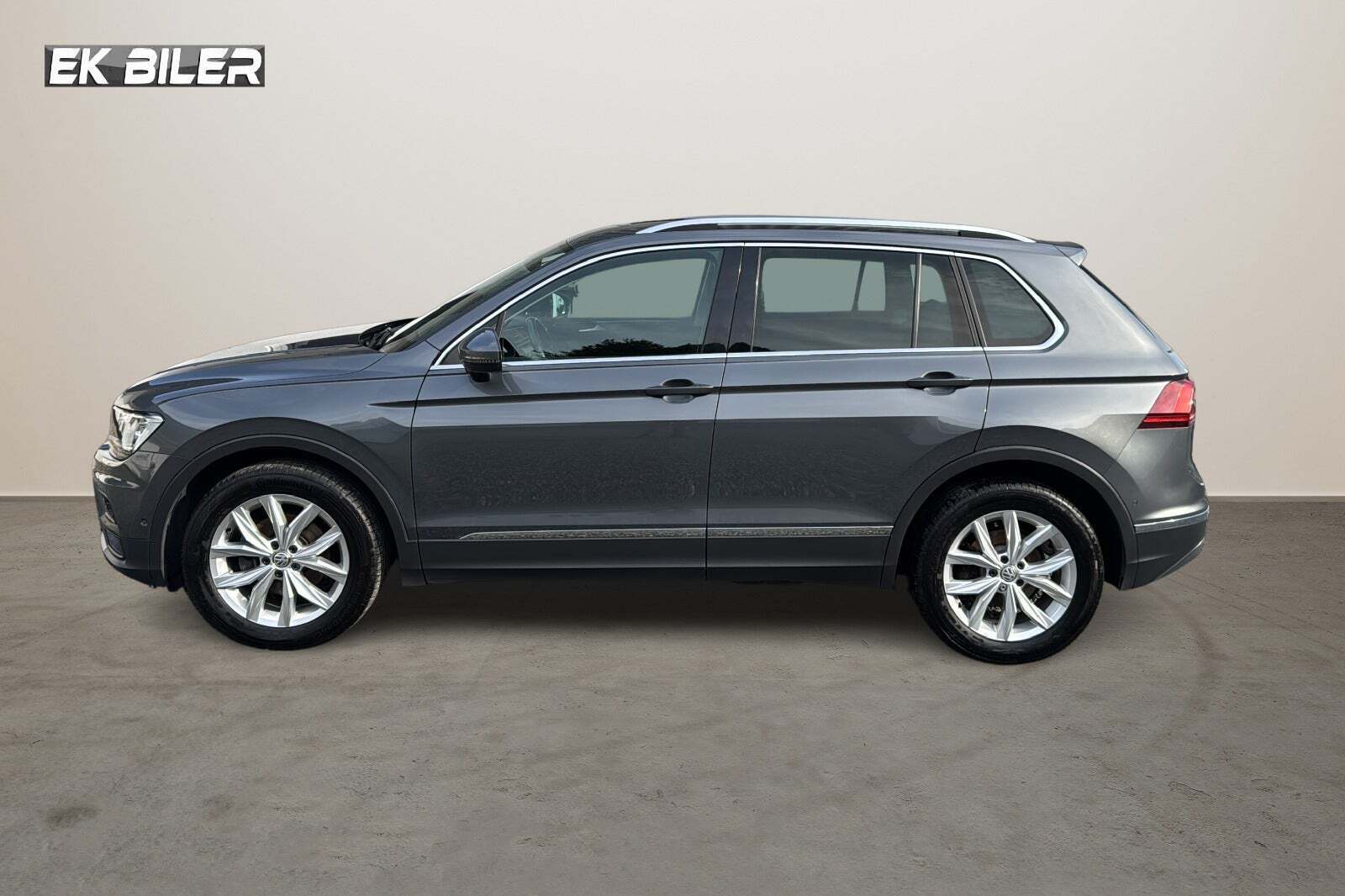 Grå VW Tiguan fra 2018