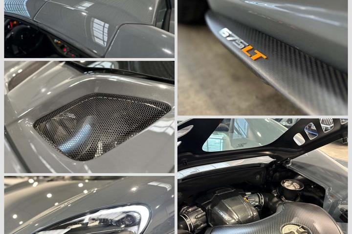 Grå McLaren 675LT fra 2016 set udefra