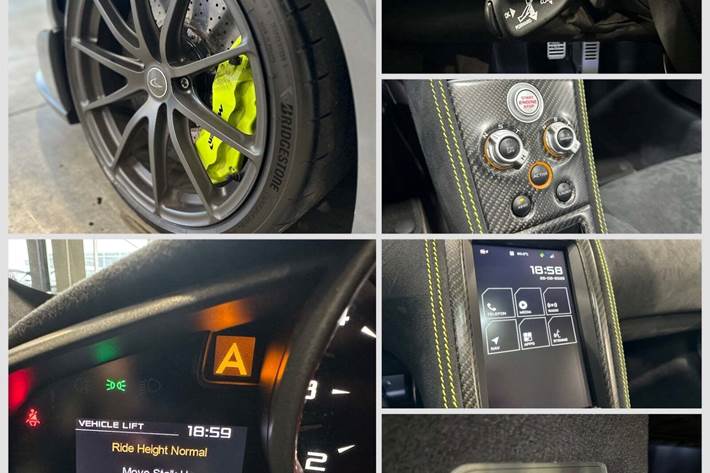 Grå McLaren 675LT fra 2016 set udefra
