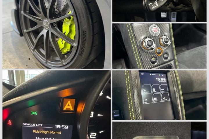 Grå McLaren 675LT fra 2016 set udefra