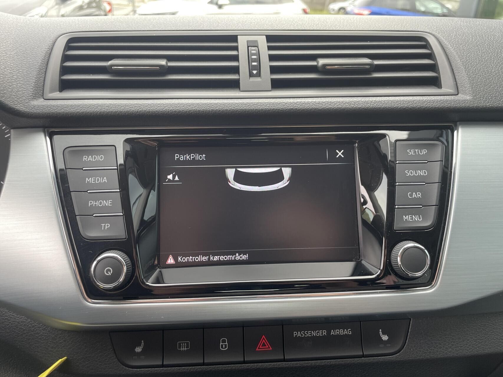 Rød Skoda Fabia fra 2018