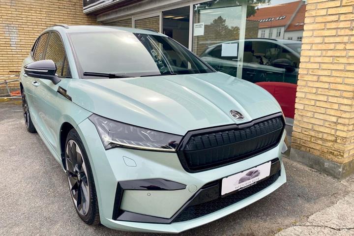 Grøn Skoda Enyaq fra 2021