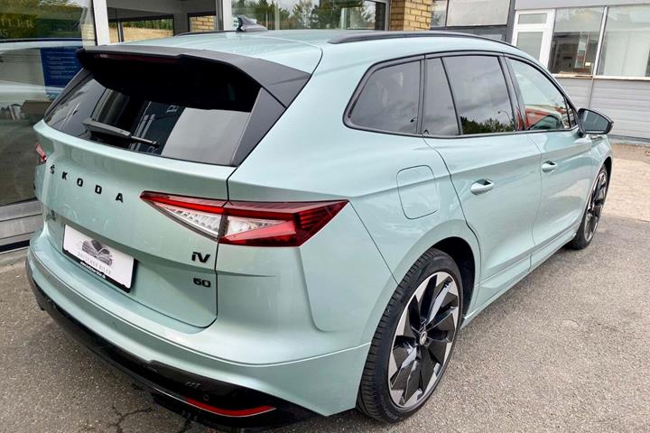 Grøn Skoda Enyaq fra 2021