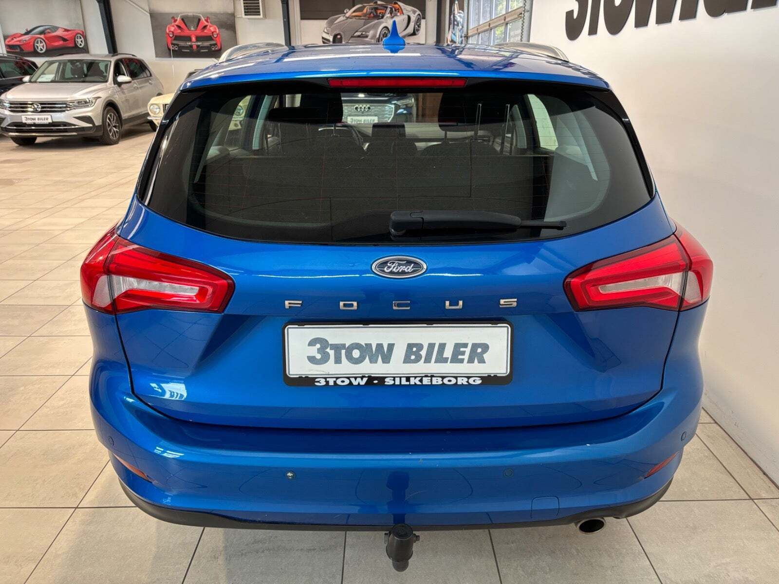 Blå Ford Focus fra 2019