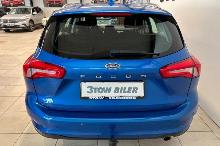 Blå Ford Focus fra 2019