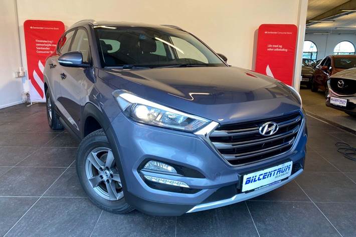 Grå Hyundai Tucson fra 2016
