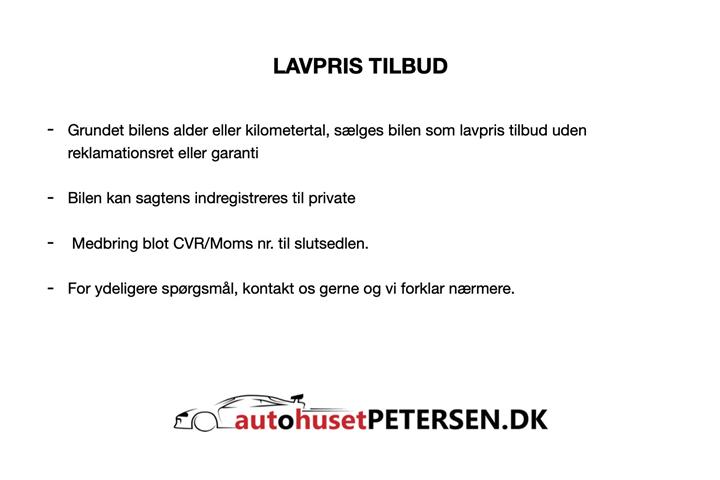 Hvid VW Golf VI fra 2012