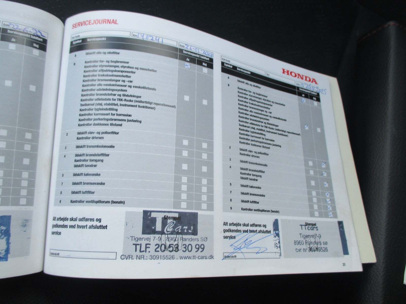 Sølv Honda Civic fra 2012