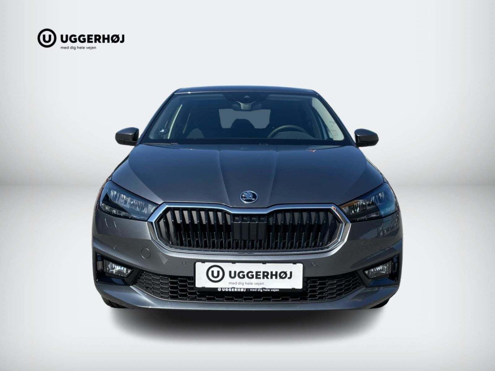 Grå Skoda Fabia fra 2023