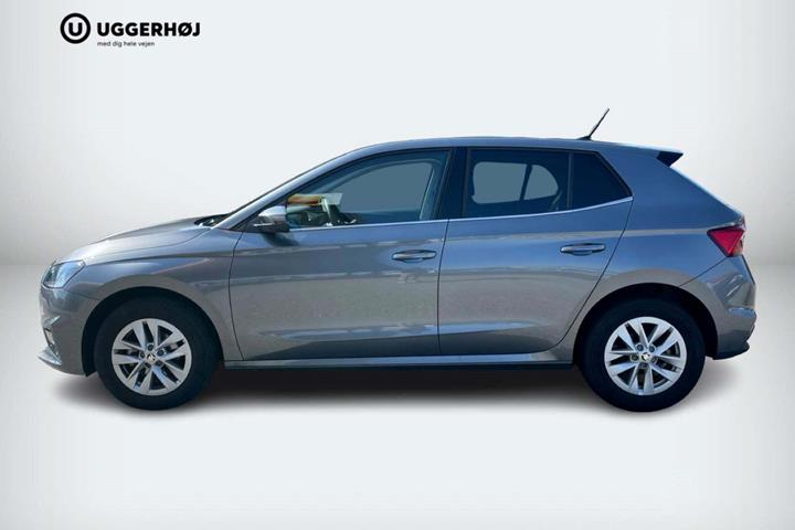 Grå Skoda Fabia fra 2023