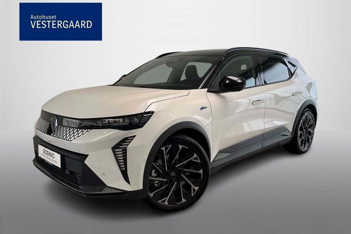 Hvid Renault Scenic E-Tech fra 2025 set udefra