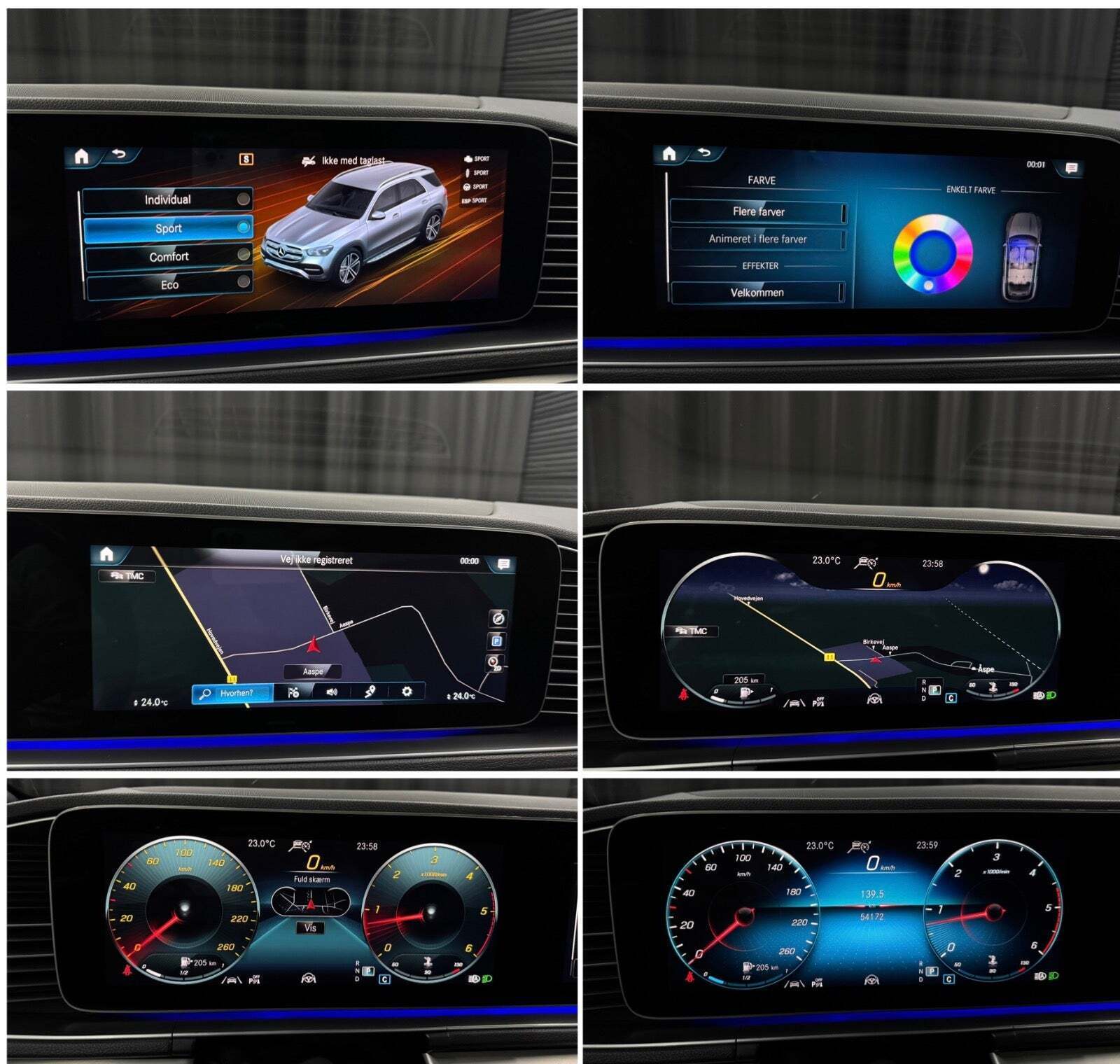 Sort Mercedes GLE350 d fra 2021