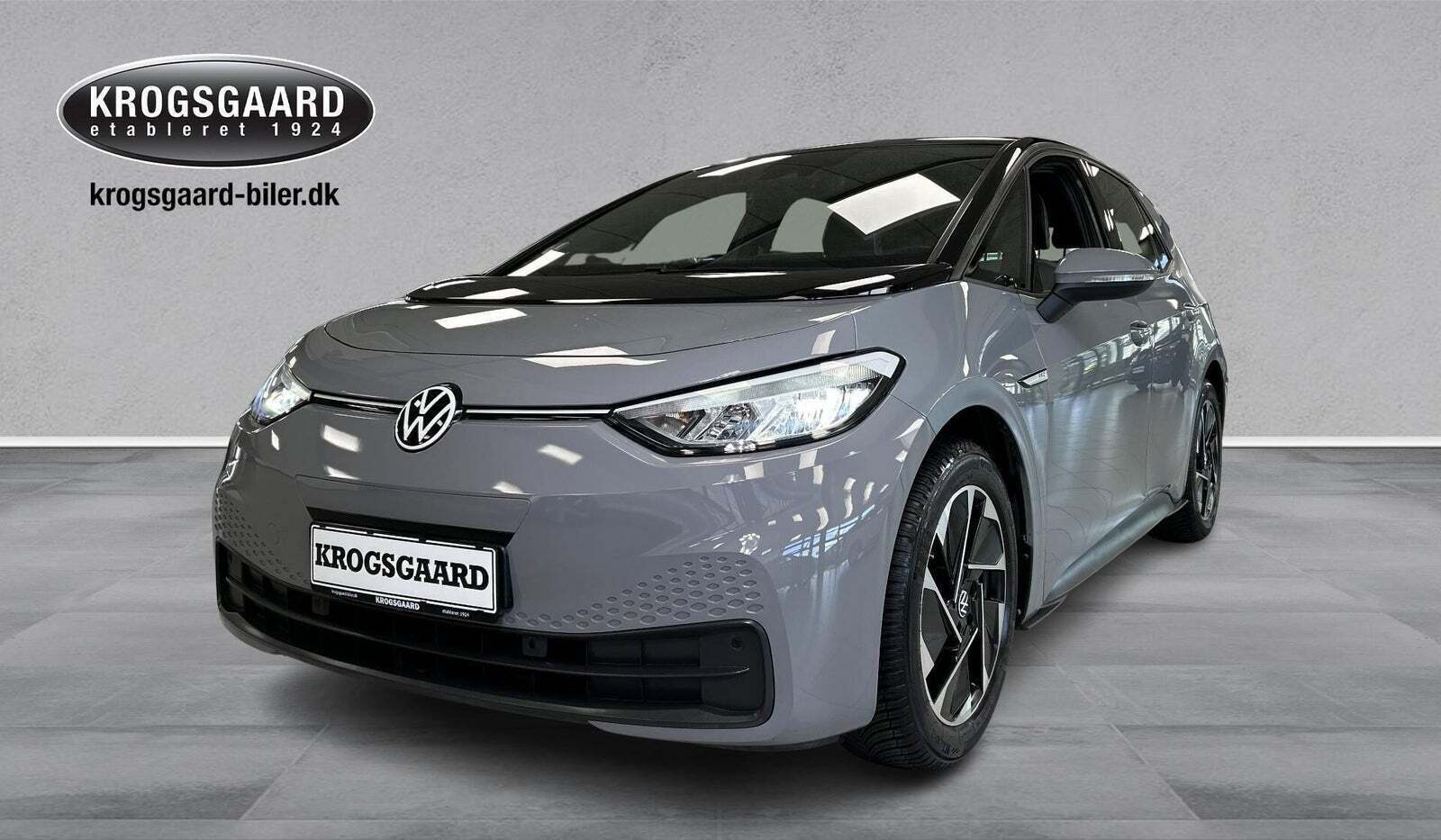 Grå VW ID.3 fra 2022 set udefra