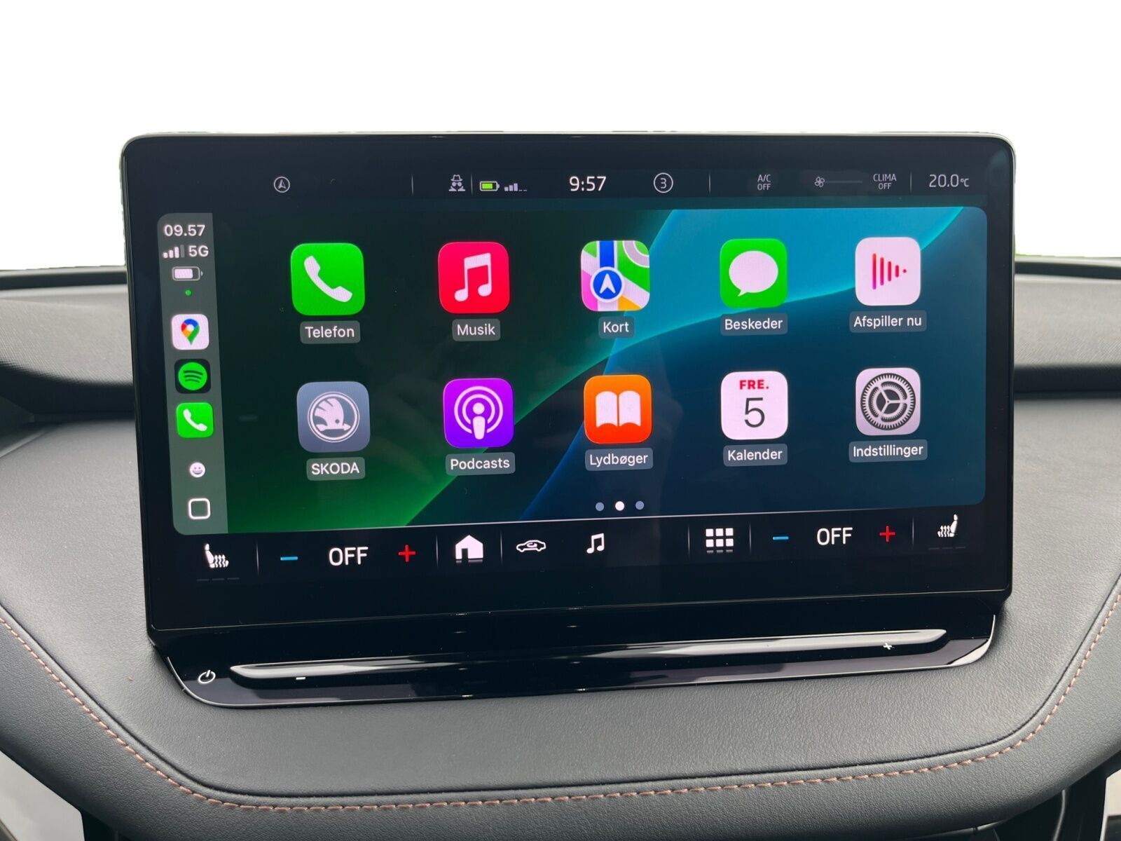 Sort Skoda Enyaq iV fra 2021