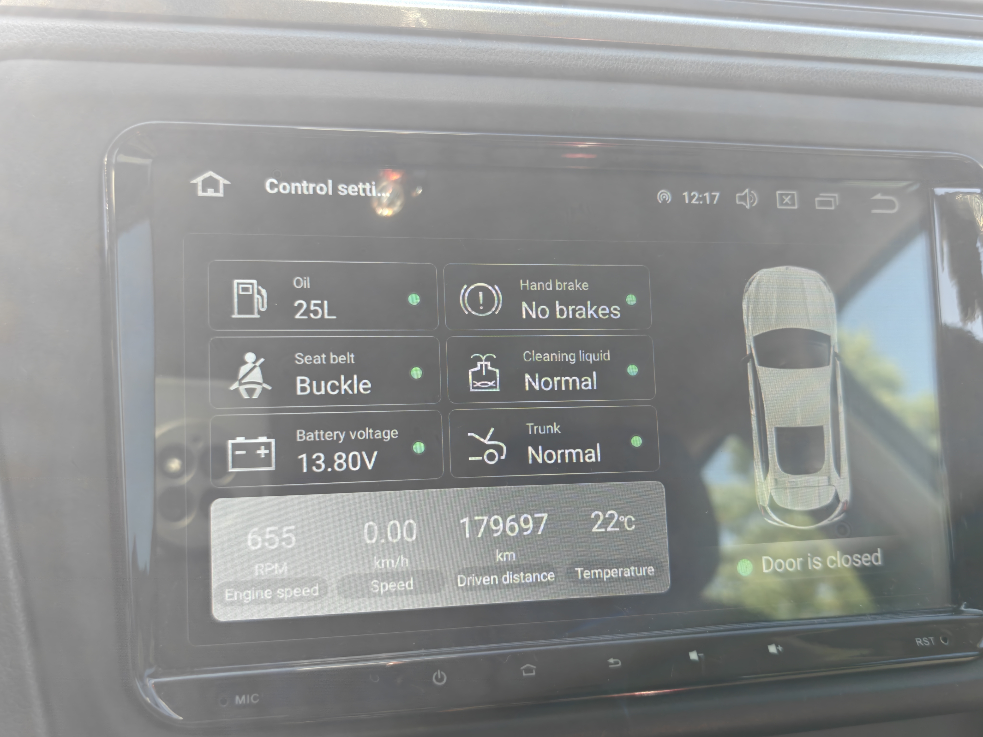 Sort Skoda Rapid fra 2014