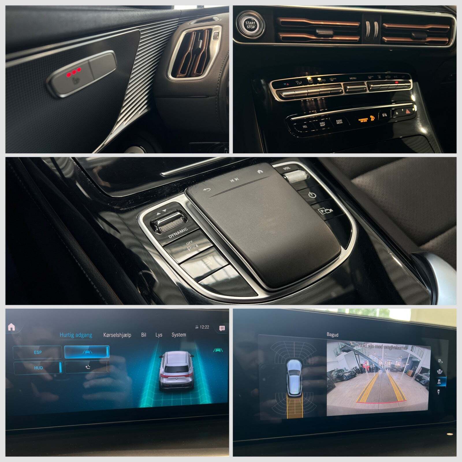 Grå Mercedes EQC400 fra 2021