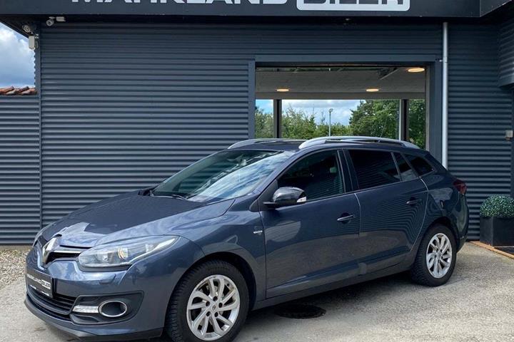 Grå Renault Megane III fra 2016 set udefra