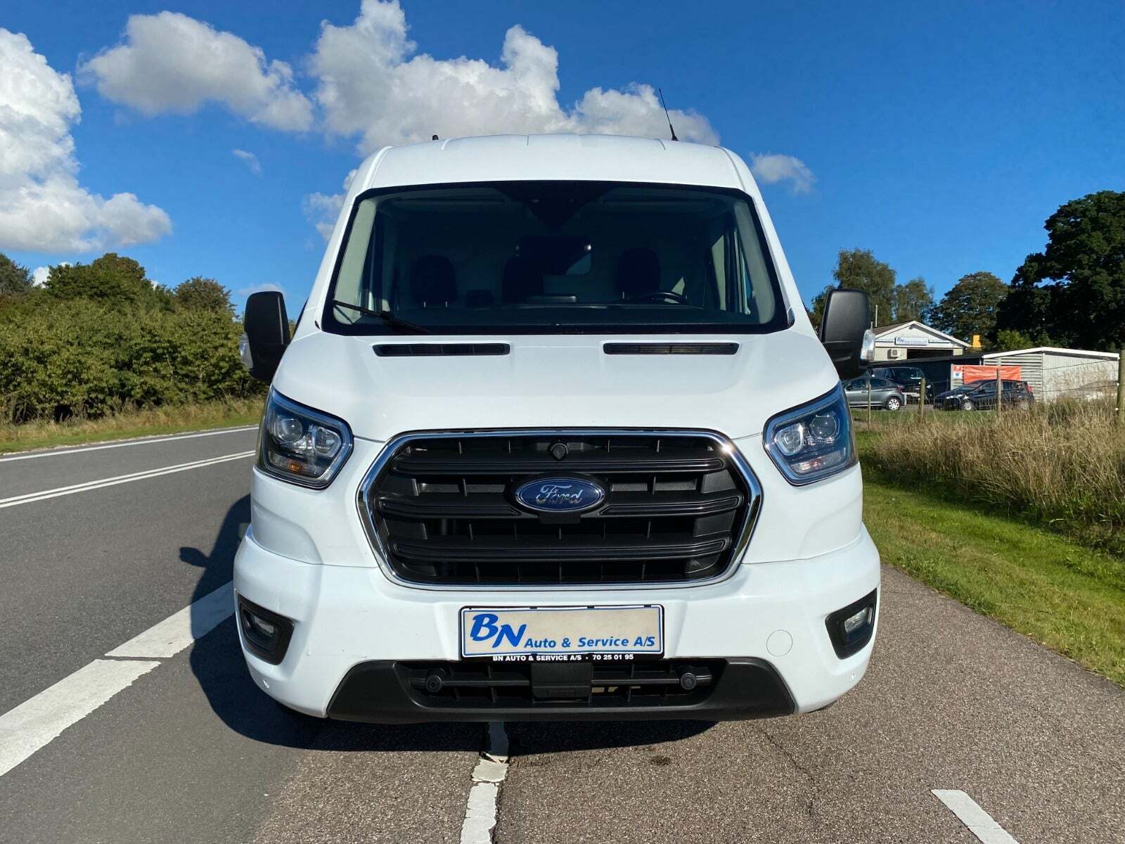 Hvid Ford Transit 350 L3 Van fra 2020