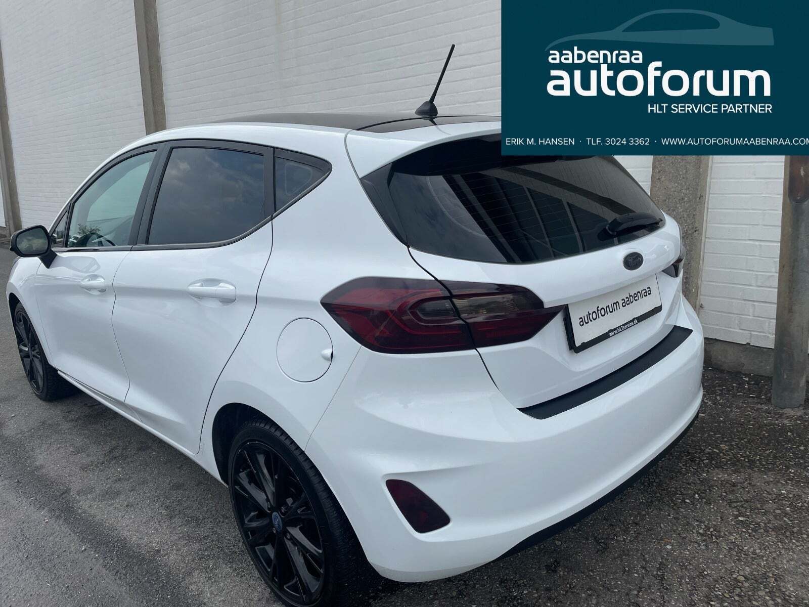 Hvid Ford Fiesta fra 2018