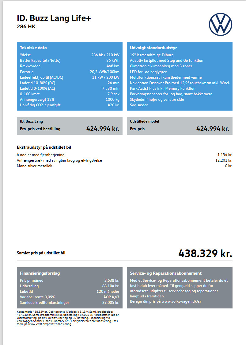 Sølv VW ID.Buzz fra 2026