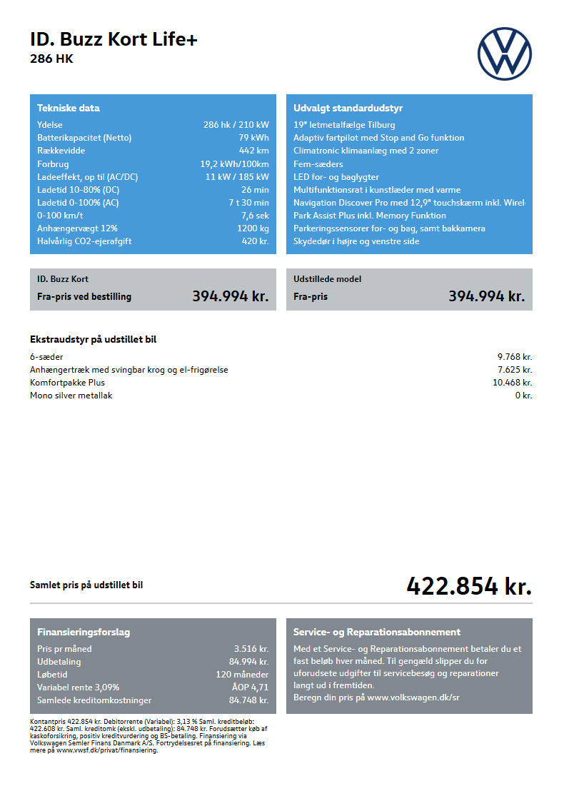 Sølv VW ID.Buzz fra 2026