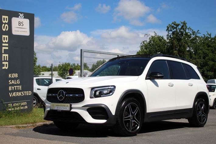 Hvid Mercedes GLB250 fra 2020
