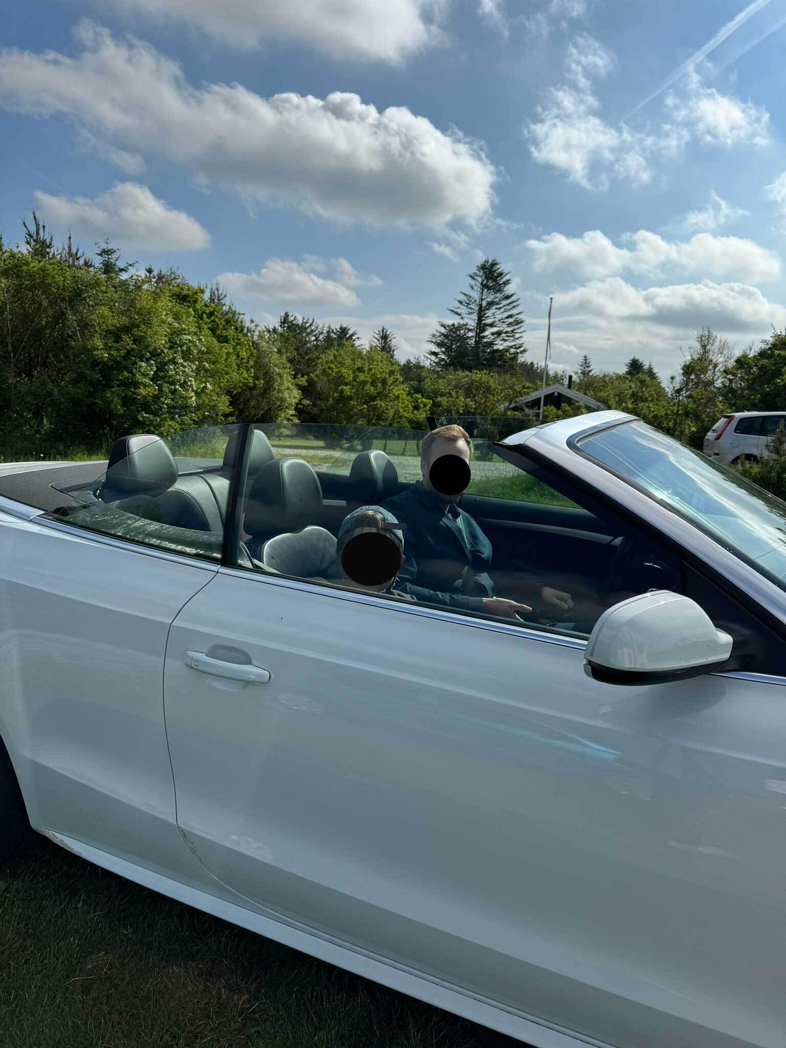 Hvid Audi A5 Cabriolet fra 2013